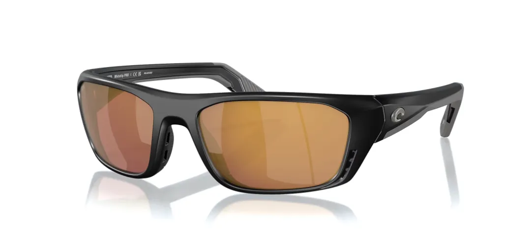 Costa Del Mar Whitetip Pro Polaroid Solbriller Matte Black Glas Gold Mirror - Fiskebriller