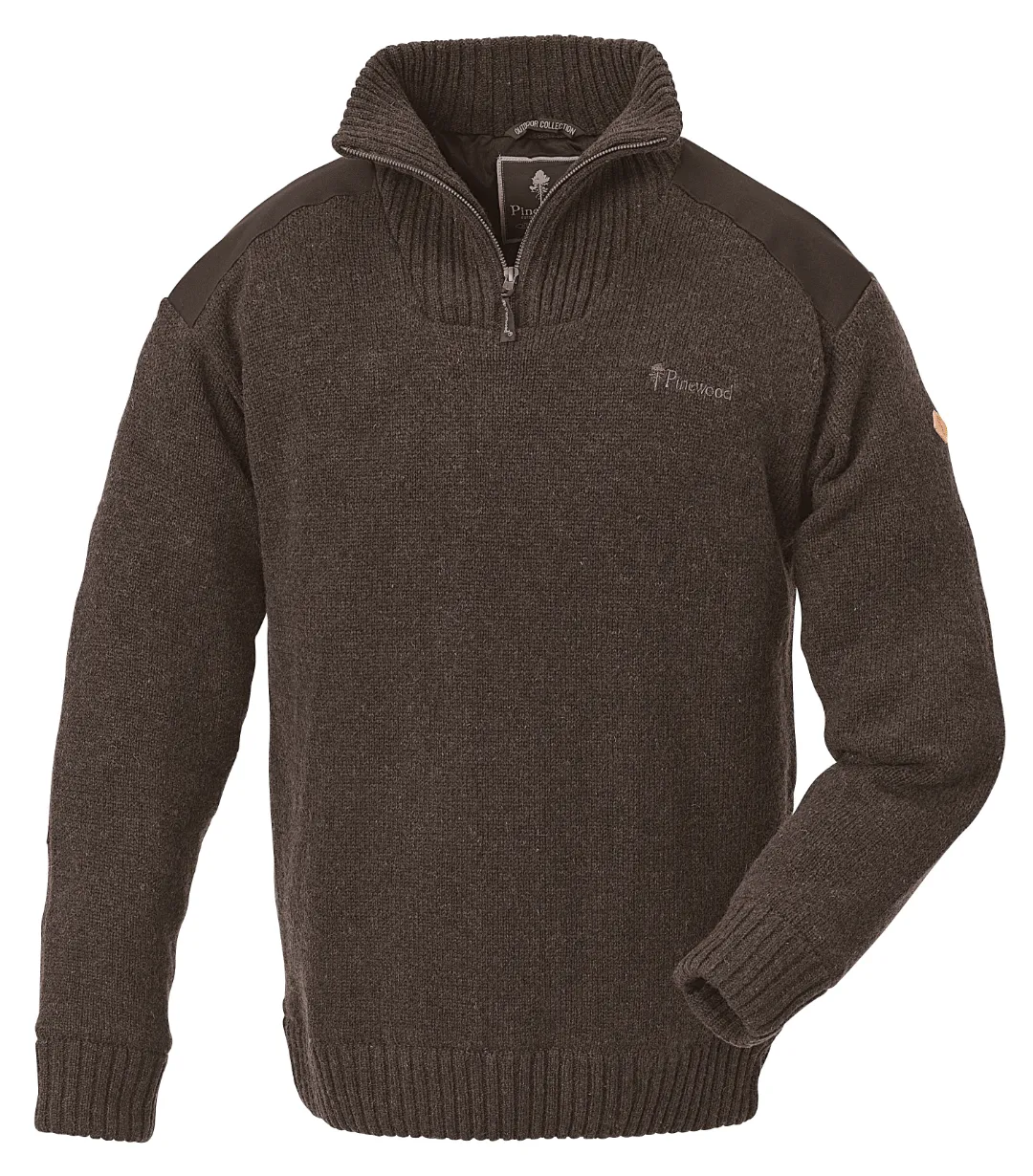 Pinewood Hurricane Windbreaker D.Brown Mel L - Striktrøje