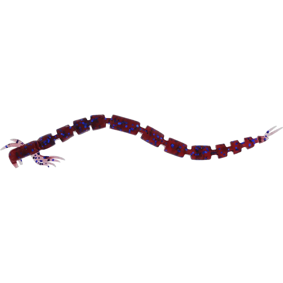 Westin BloodTeez Worm 5,5cm Indigo UV Red - Aborre