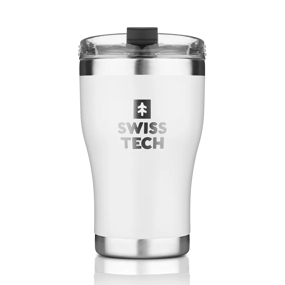 SwissTech Lækkefri Termokop 12 oz Tumbler Hvid - Termokander & -krus