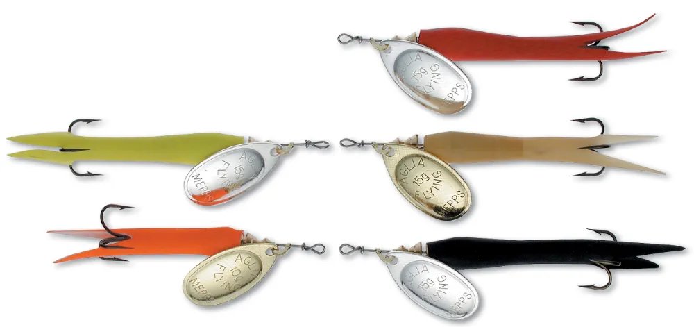 Mepps Aglia Flying C Condomspinner 15 Gram Silver/Red - Spinner