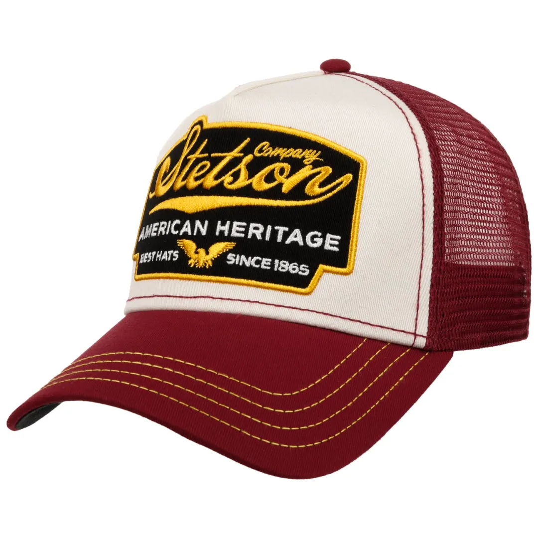 Stetson Trucker Cap American Heritage Red/White - Caps