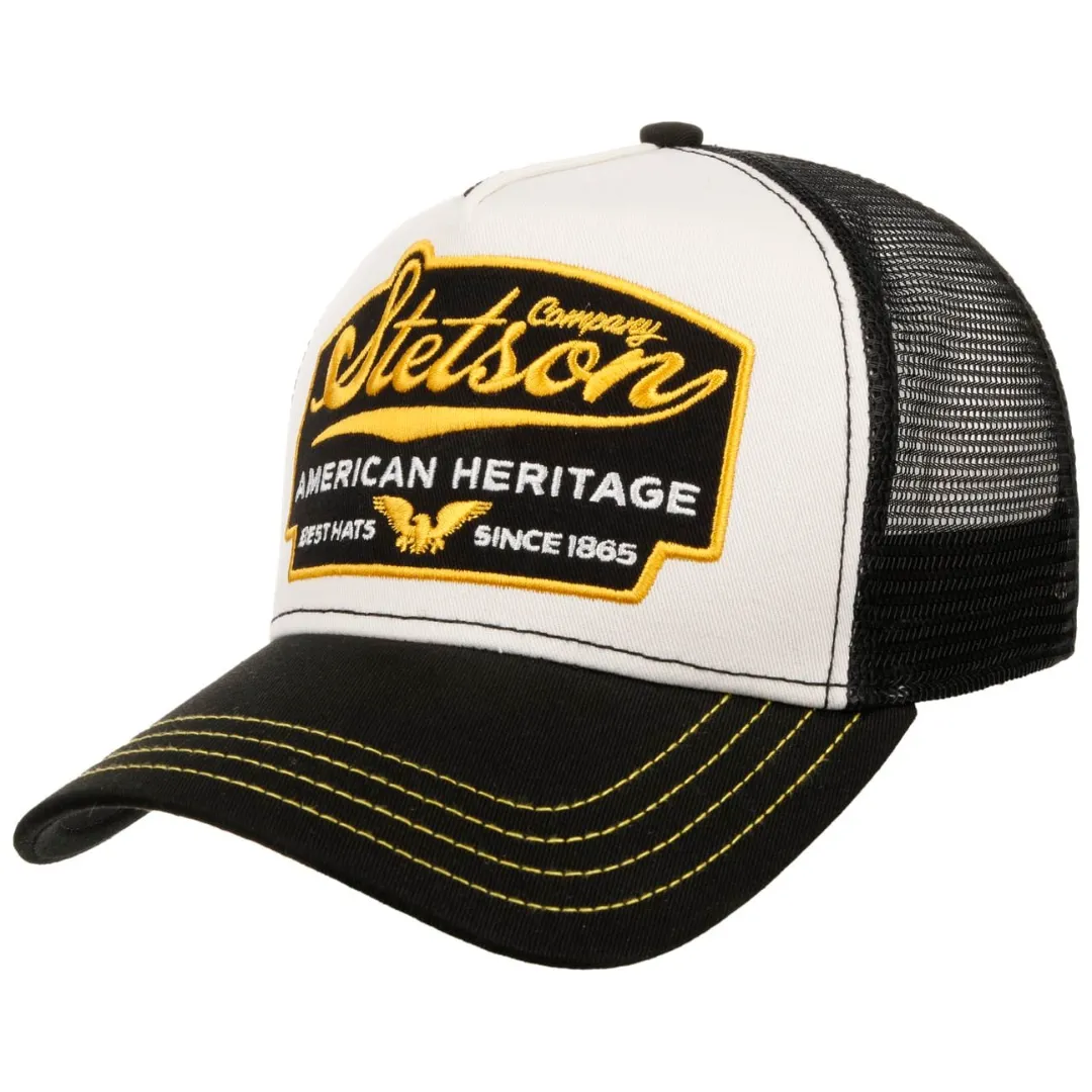 Stetson Trucker Cap American Heritage Black/White - Caps
