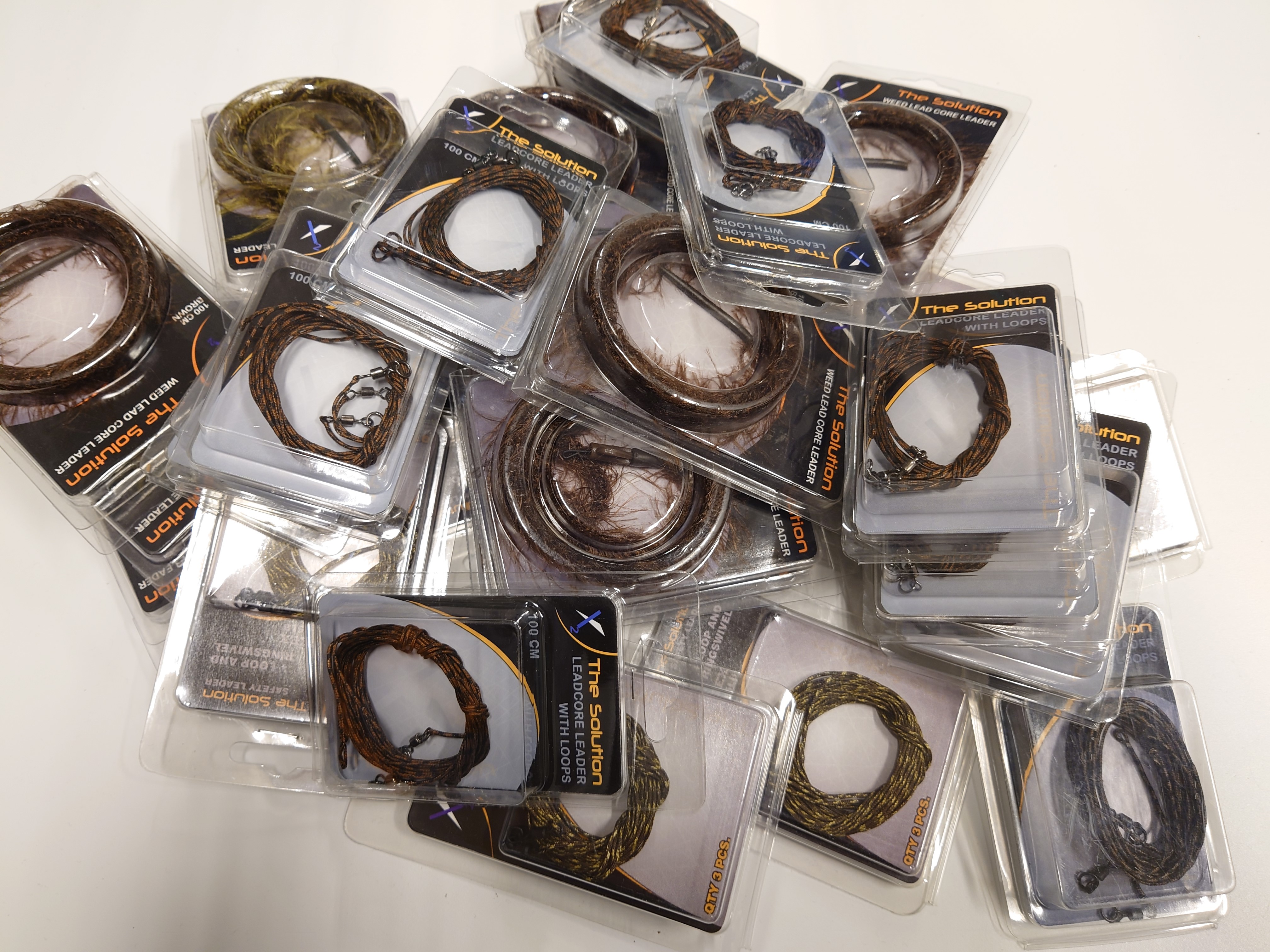 10 Stk. X2 Assorterede Leadcore Leaders - Diverse