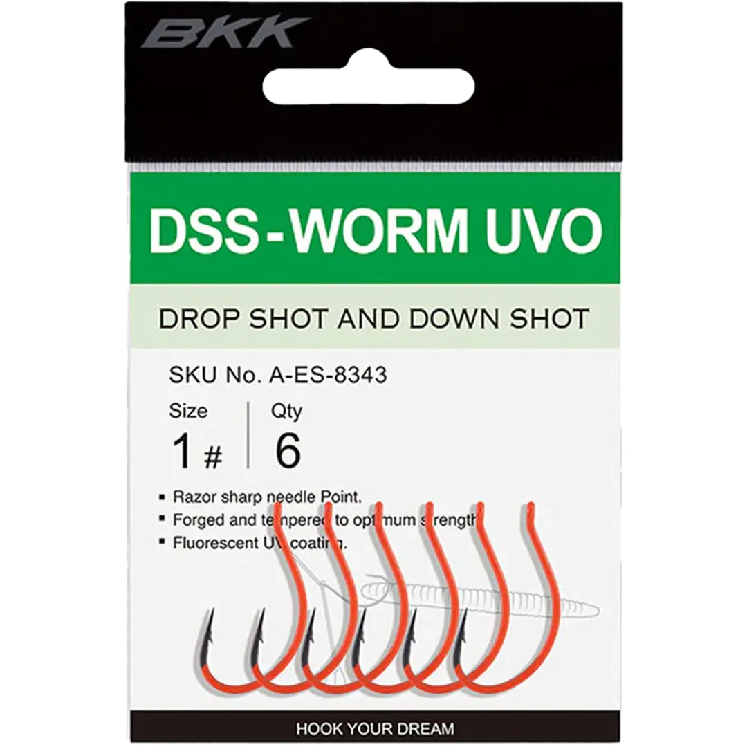 BKK DSS Worm UVO Dropshot Krog st. 2 - Kroge mv.