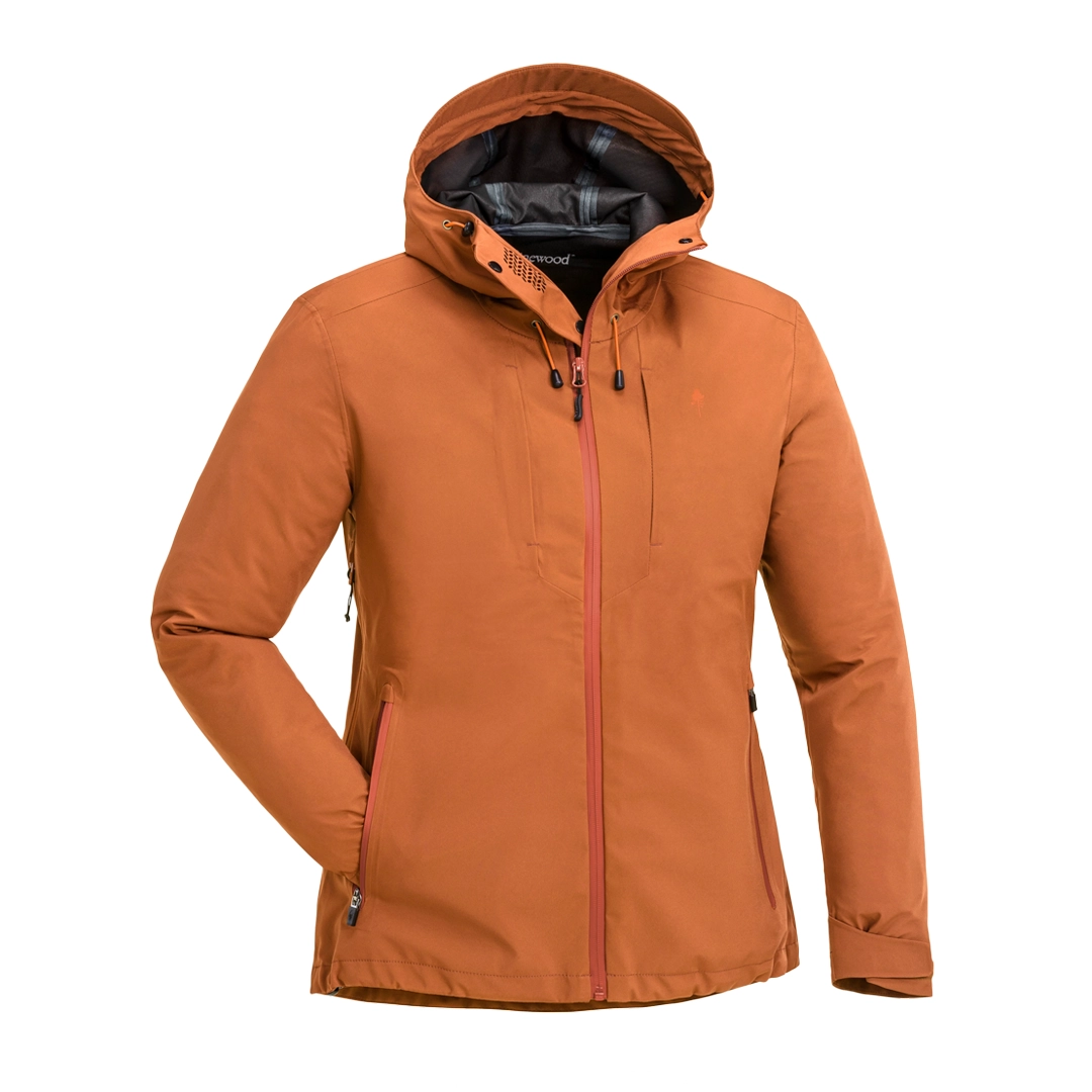 Pinewood Abisko Telluz Jakke - Dame Burned Orange (orange) 2XL - Regntøj