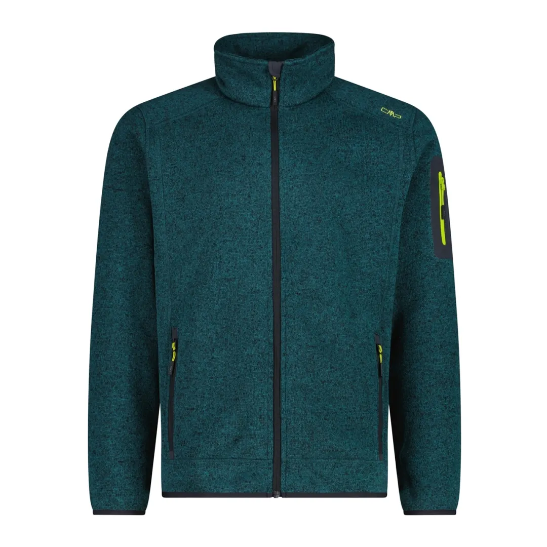 CMP Man Knit Fleece Jacket XL Lichen-Antracite - Fleecetrøje