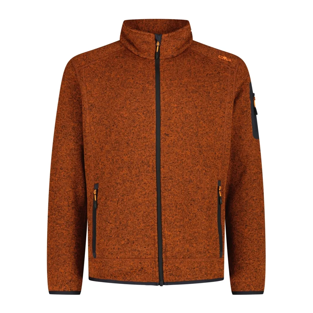 CMP Man Knit Fleece Jacket XL Ruggine-Antracite - Fleecetrøje