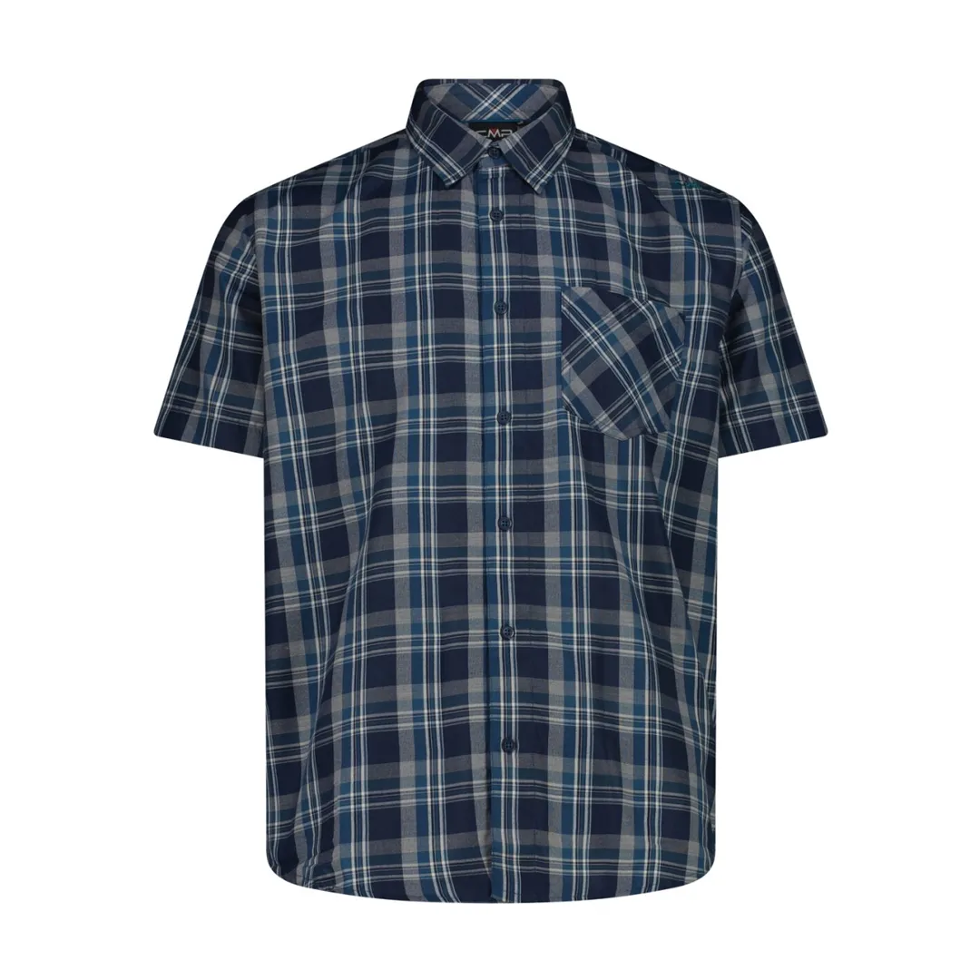 CMP Man Shirt Kortærmet Skjorte B.Blue-Vaniglia-Petroleum 50 - Kortærmede skjorter