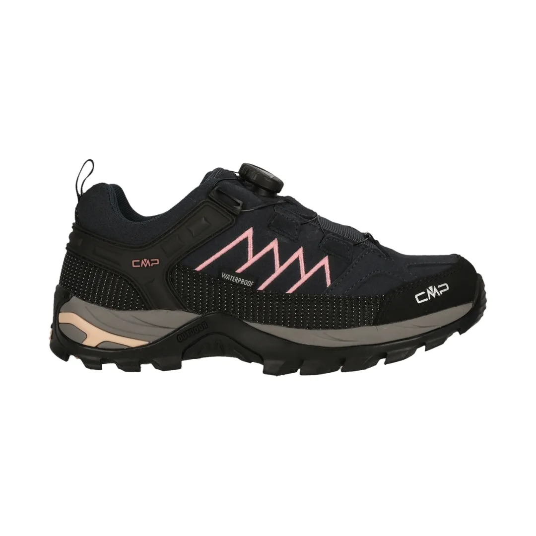 CMP Rigel Low Women's FitGO Trek Shoe WP Leather Antracite-Rose 40 - Trekkingsko