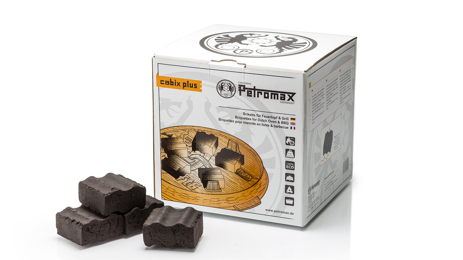 Petromax Cabix Plus Briquettes for Dutch Oven and BBQ - Båludstyr & Grill