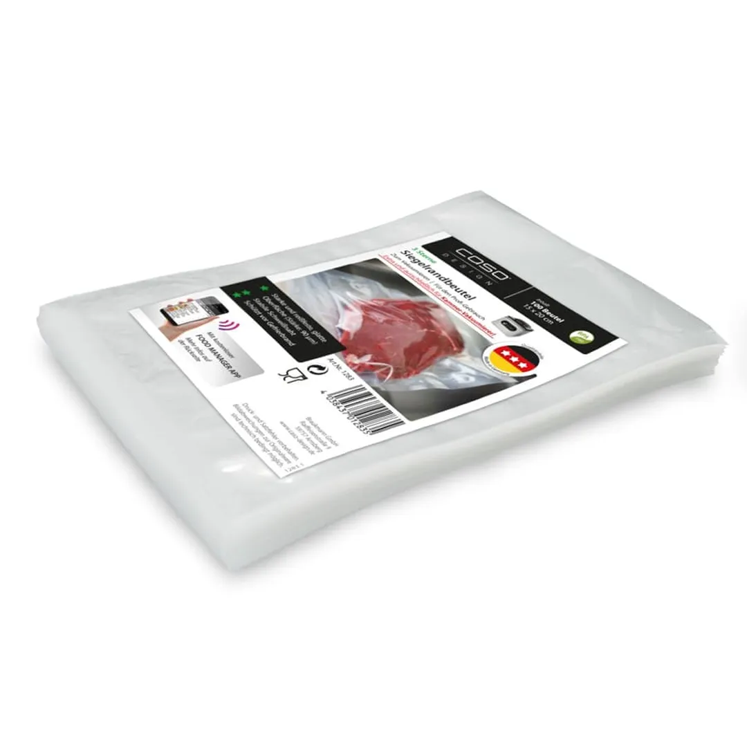 Caso Design - Caso 1283 Folieposer 15x20cm, 100stk, 90 my - Vakuumpakkere