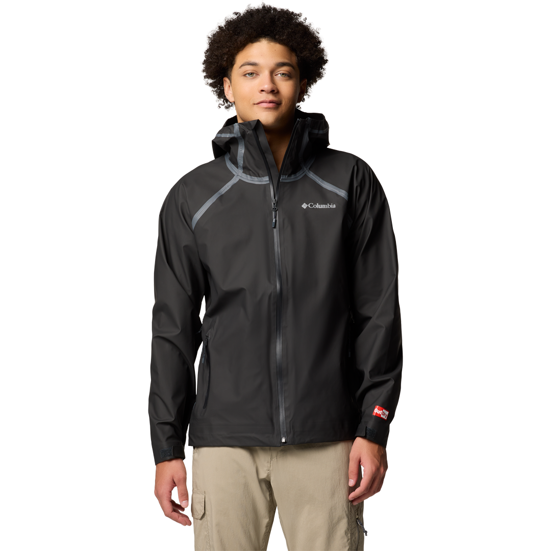 Columbia Men's Reign No Shine Waterproof Jacket kun str M Black (sort) Medium - Fritidsjakker