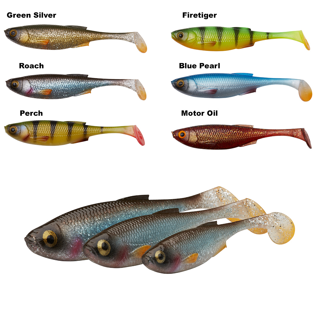 Savage Gear Craft Shad 5 stk. 8,8cm 4,2gram Blue Pearl - Aborre