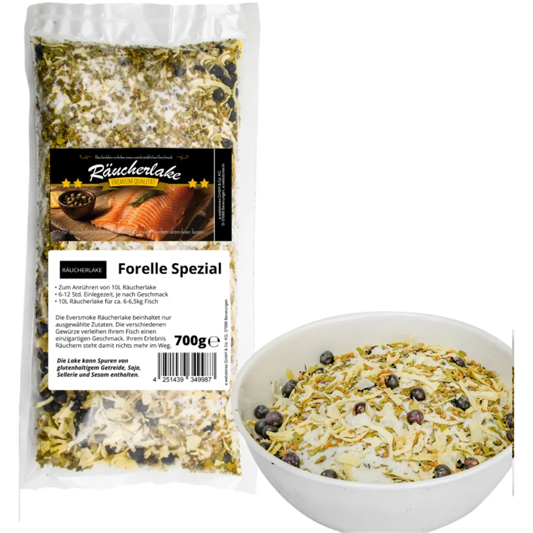 Smoke Club Rygesalt 700g Forel (Ørred) Special - Rygesmuld, flis og salt