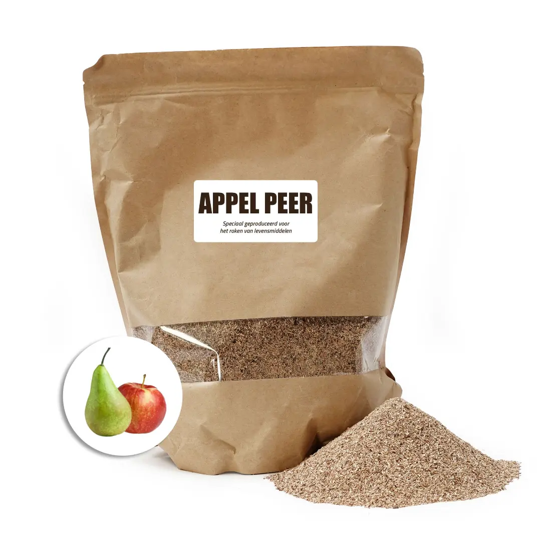 Smoke Club Rygesmuld 1 kg Appel-Peer (Æble-Pære) - Rygesmuld, flis og salt
