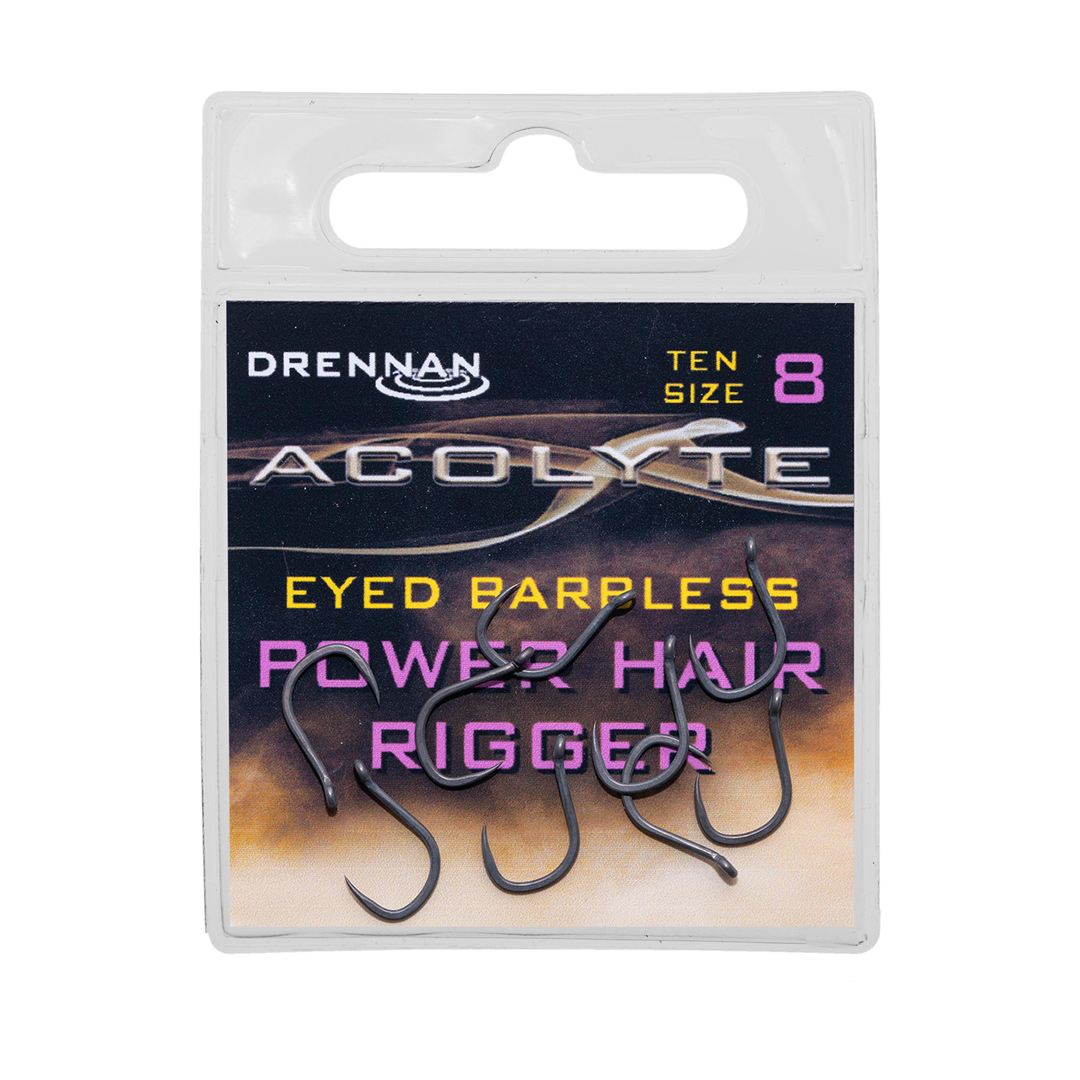 Drennan Acolyte Eyed Barbless Power Hair Rigger Kroge st. 10 - Kroge