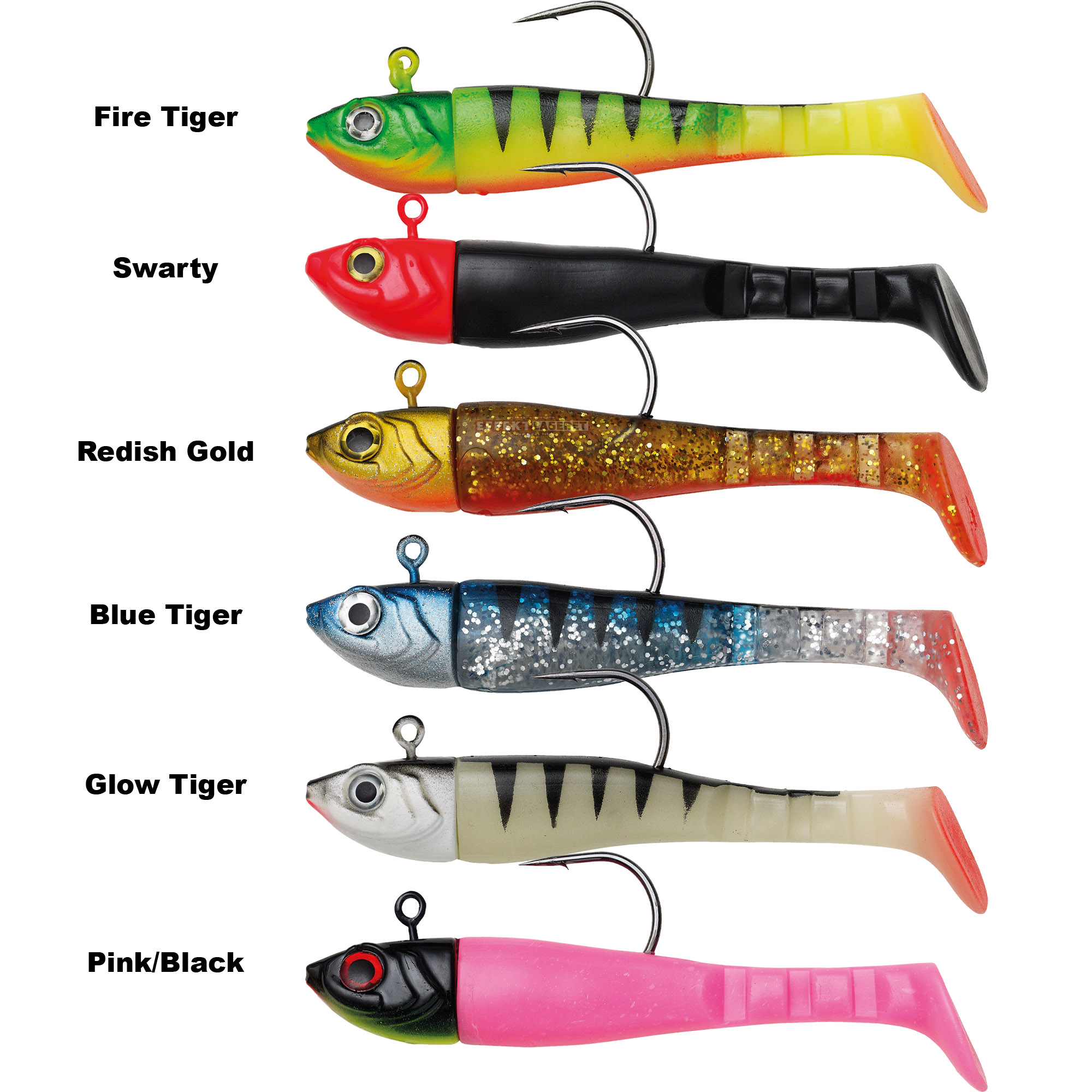 Kinetic Bunnie Sea Paddletail 100 Gram Glow Tiger - Saltvand