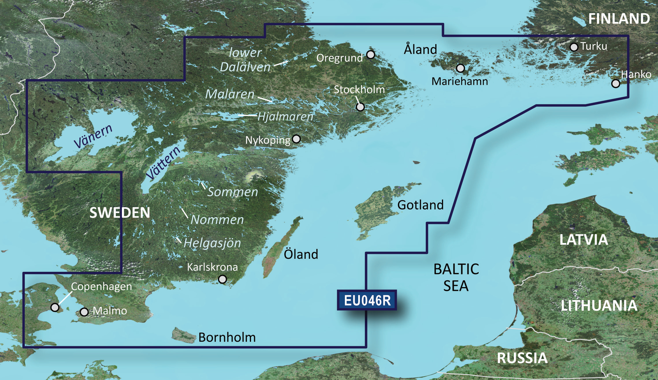 Garmin BlueChart G3 Vision VEU046R Østersøen (MicroSD/SD) - Søkort