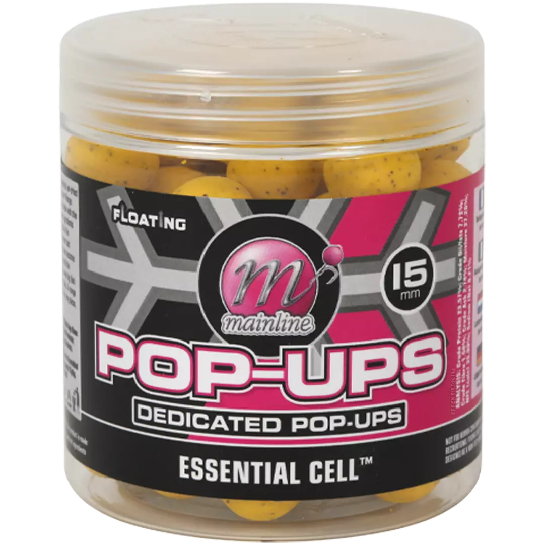 Mainline Dedicated Pop-Ups 15mm Essentiel Cell - Pop-up Boilies