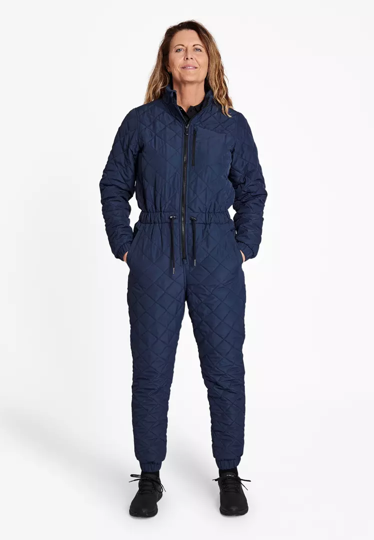 Lyngsøe Rainwear Fashion Jumpsuit, dame kun str. XS Blå XS - Sæt & Heldragter