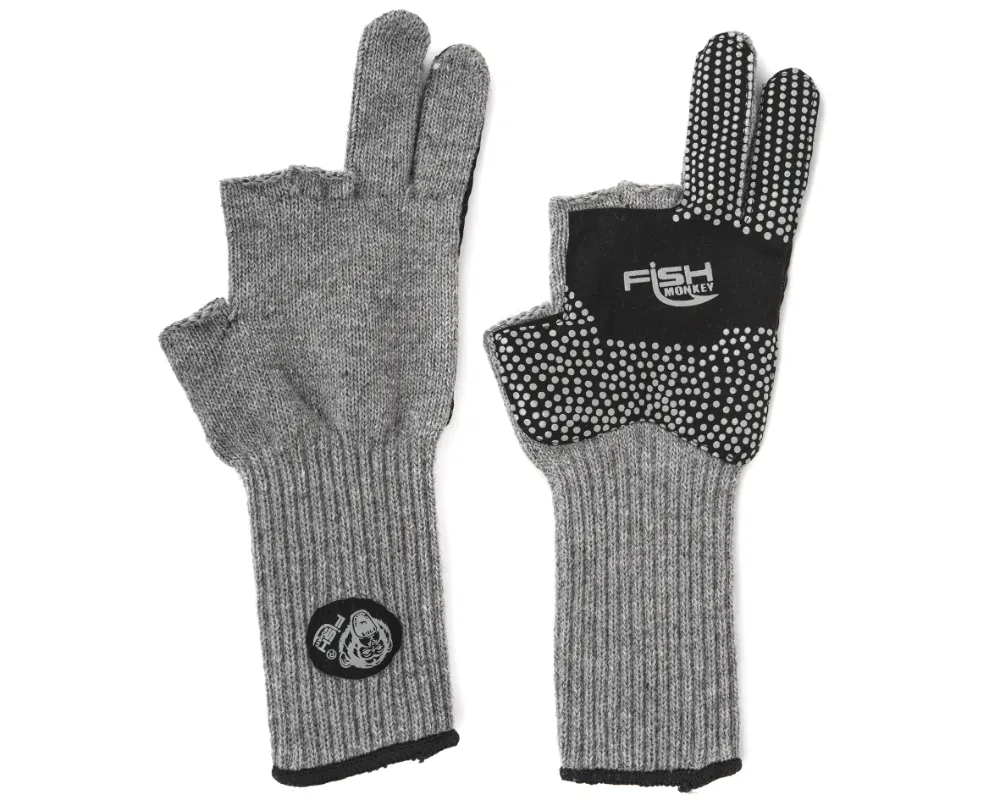 Fly-Dressing - Fish Monkey Bauers Grandma Two Finger Wool Glove XXL - Fiskehandsker