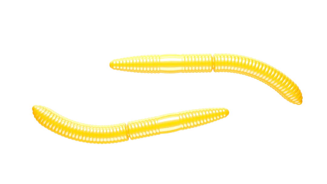 Libra Lures Fatty D Worm 65 Cheese Yellow - Put & Take