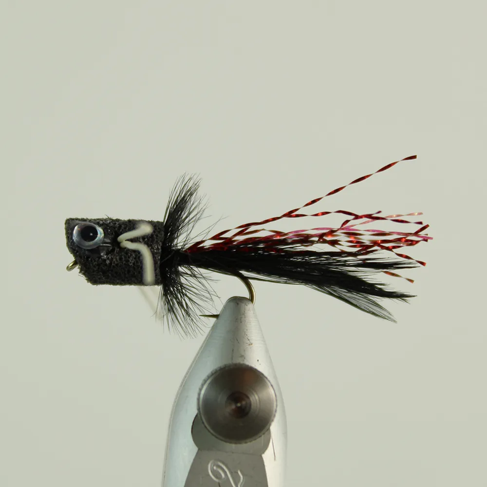 Effekt Flies Foam Popper Black - Kystfluer