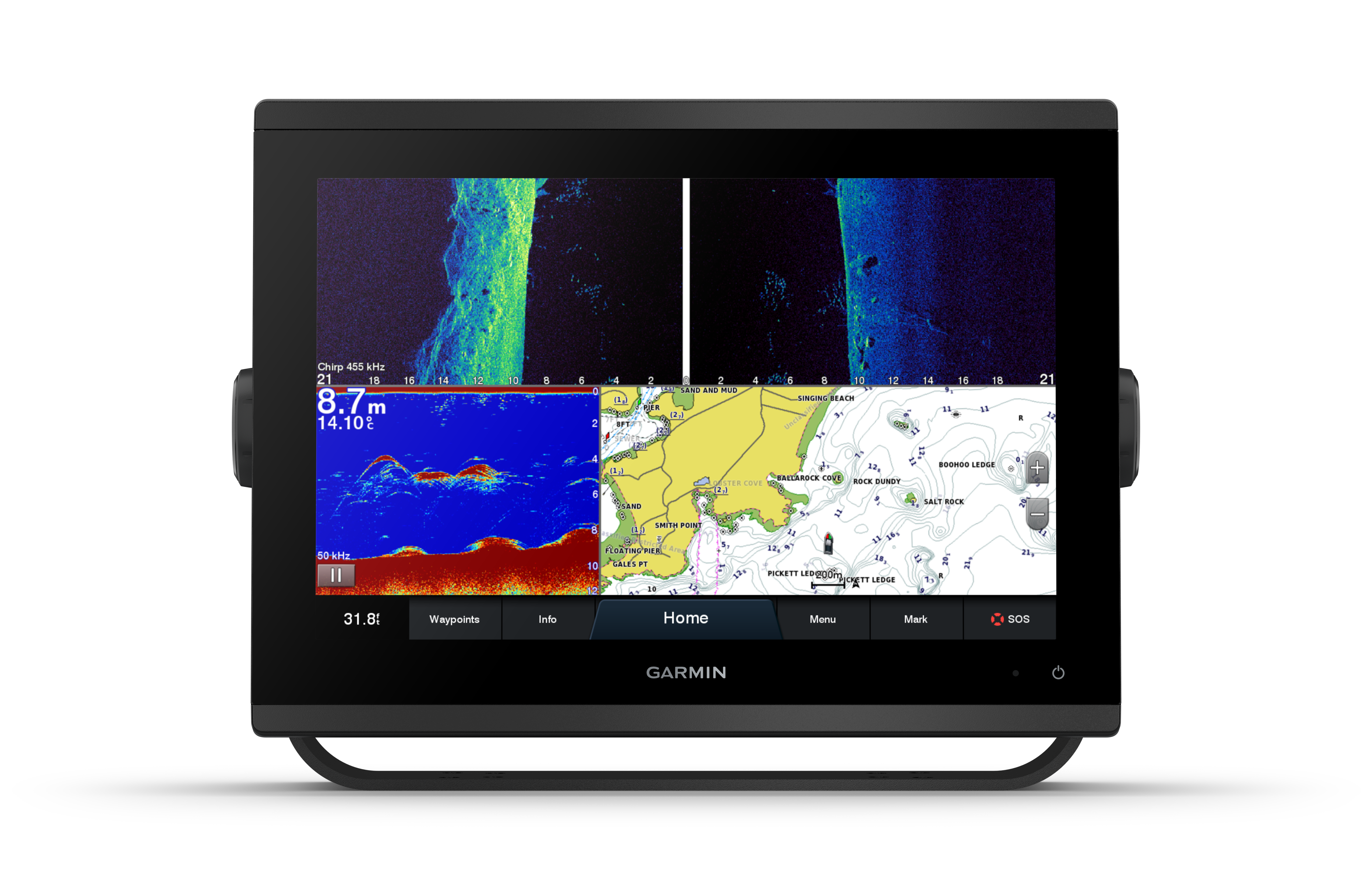 Garmin kortplotter GPSMAP 1223xsv - Søkortsplotter m. fishfinder