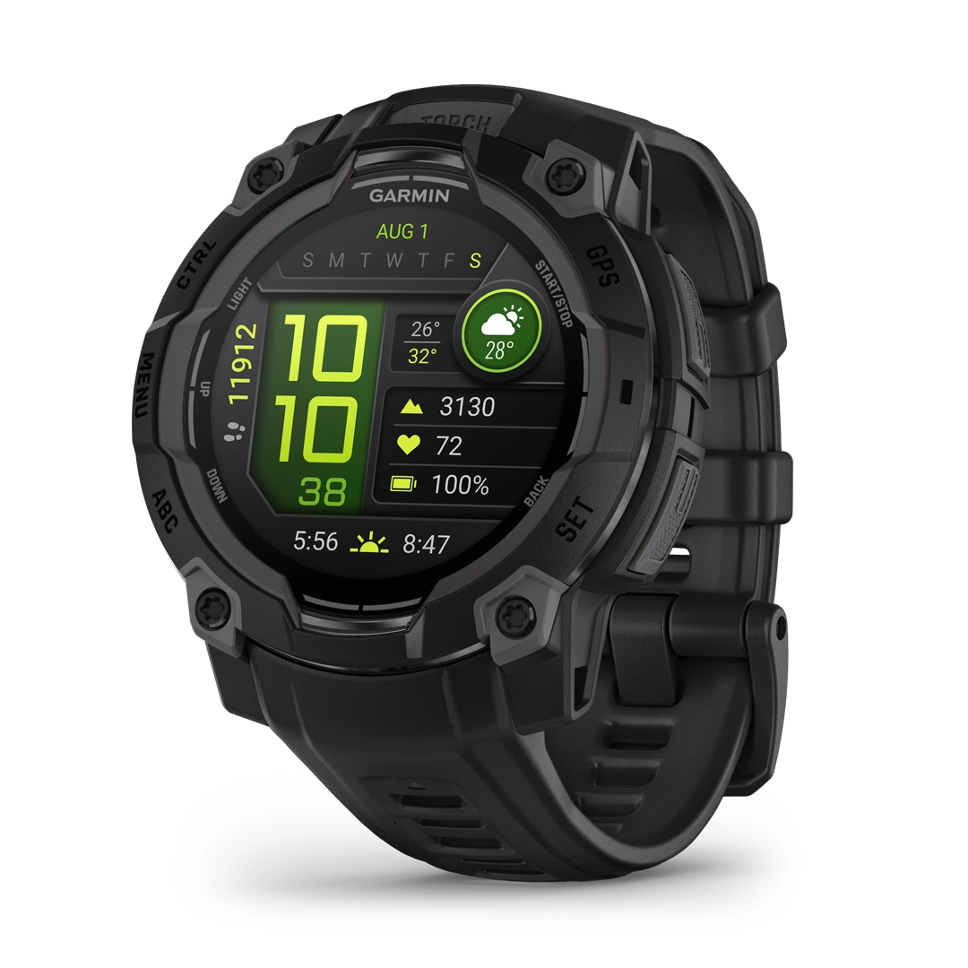 Garmin Instinct 3 AMOLED 45mm Smartwatch Sort med sort rem - Instinct