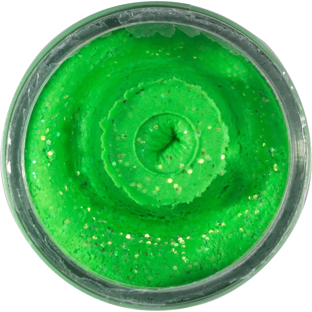 Berkley Powerbait Natural Glitter Med Smag Garlic Spring Green Glitter - Bait