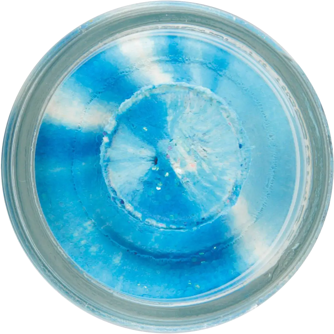 Berkley Powerbait Natural Glitter Med Smag Garlic White/Blue Glitter - Bait