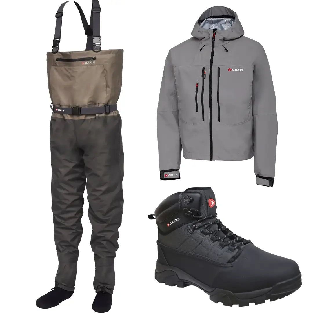 Greys Tail Åndbare Waders Combo - Waders Sæt