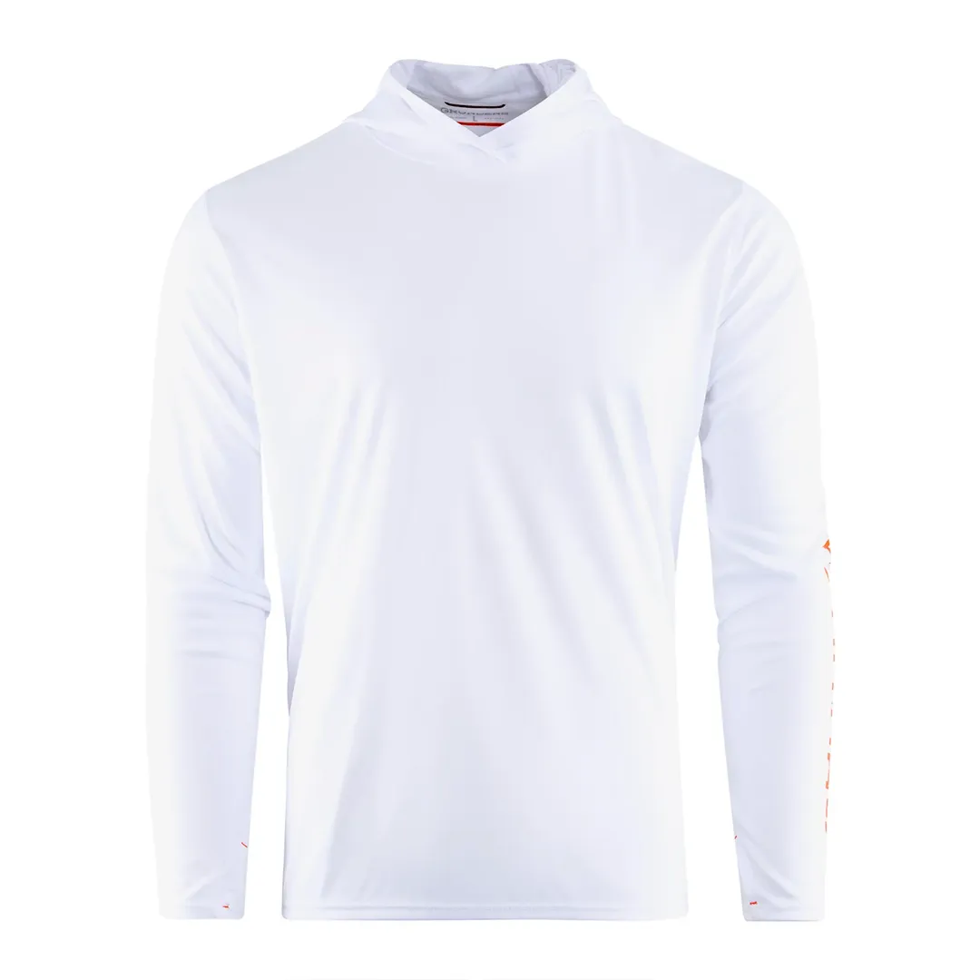 Grundéns Tough Sun Hoodie UPF50 White XXL - Trøjer