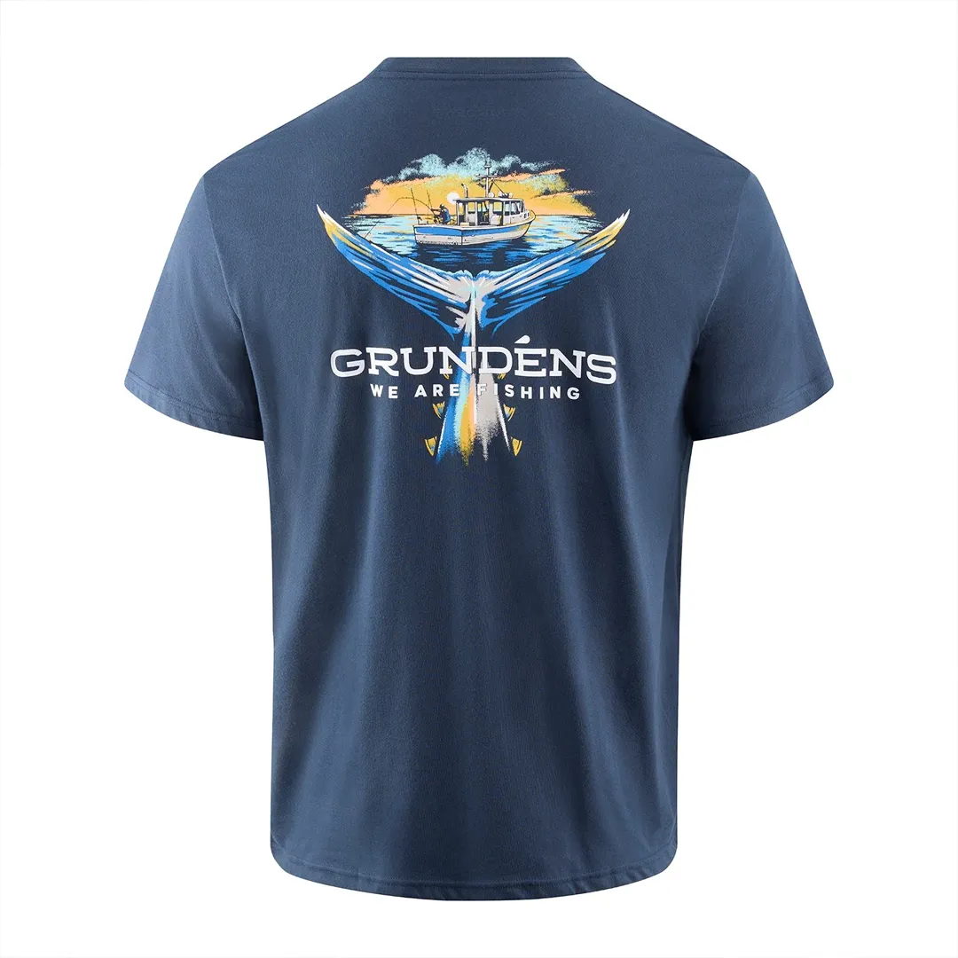 Grundéns Tuna Tailscape SS T-Shirt L - T-Shirt