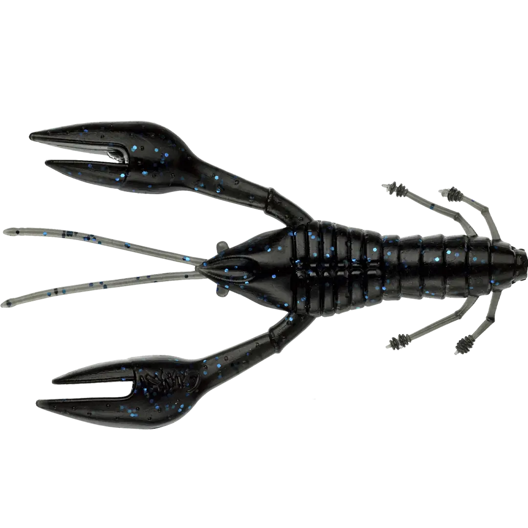 Gunki Hourra Craw UP 75 7,5cm Black Blue FLK - Aborre