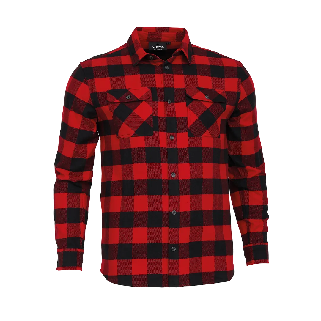 Kinetic Aron Shirt Kun str. L Rød L - Skjorter