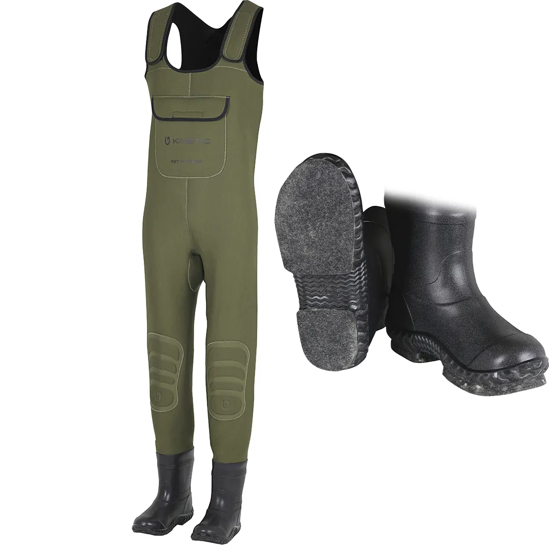 Kinetic Neoclassic Bootfoot Waders 40-41 Filt - Neopren waders