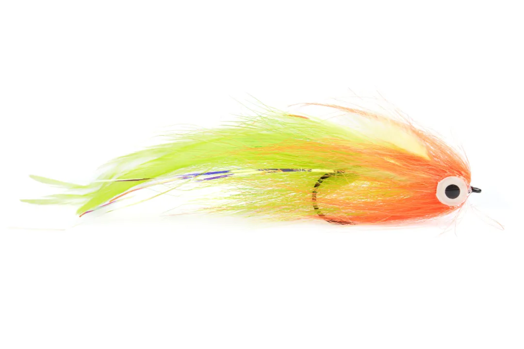 Fly-Dressing Bauer ́s Pike Deveiver Red & Chartreuse - Geddefluer