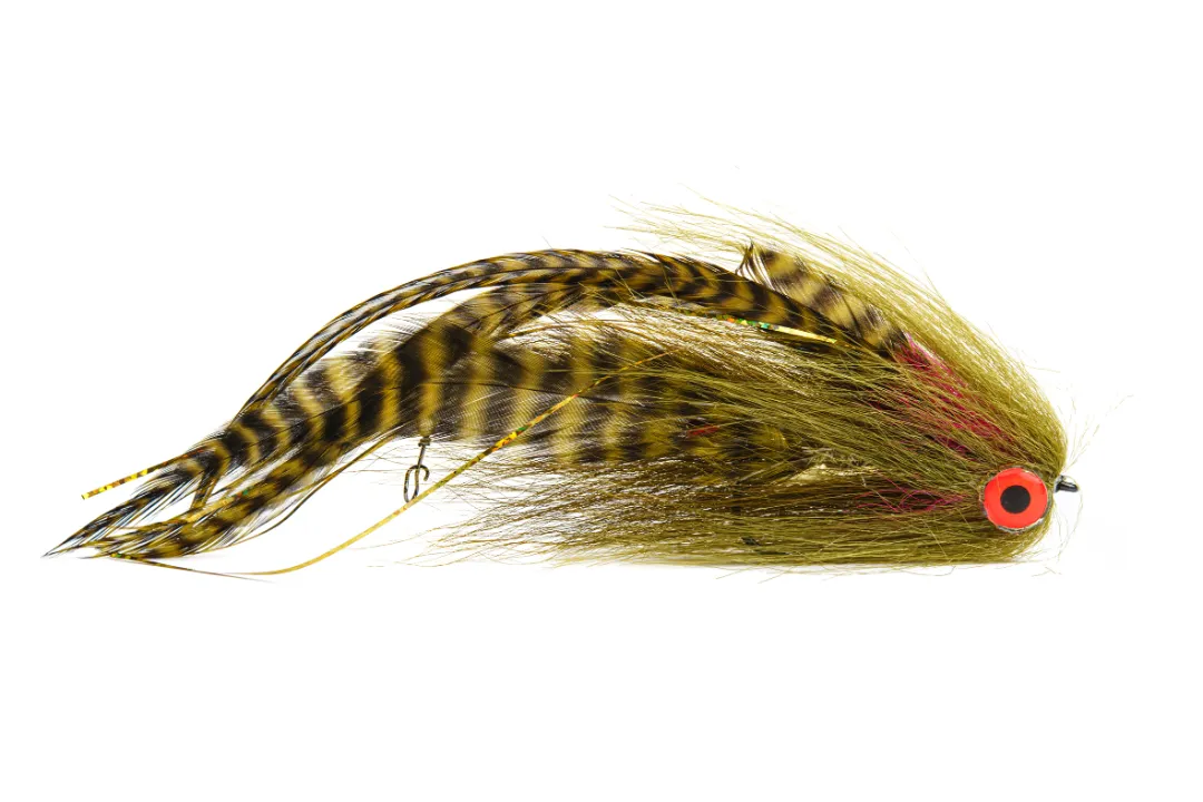 Fly-Dressing Bauer ́s Pike Deveiver Dirty Perch, for WT - Geddefluer