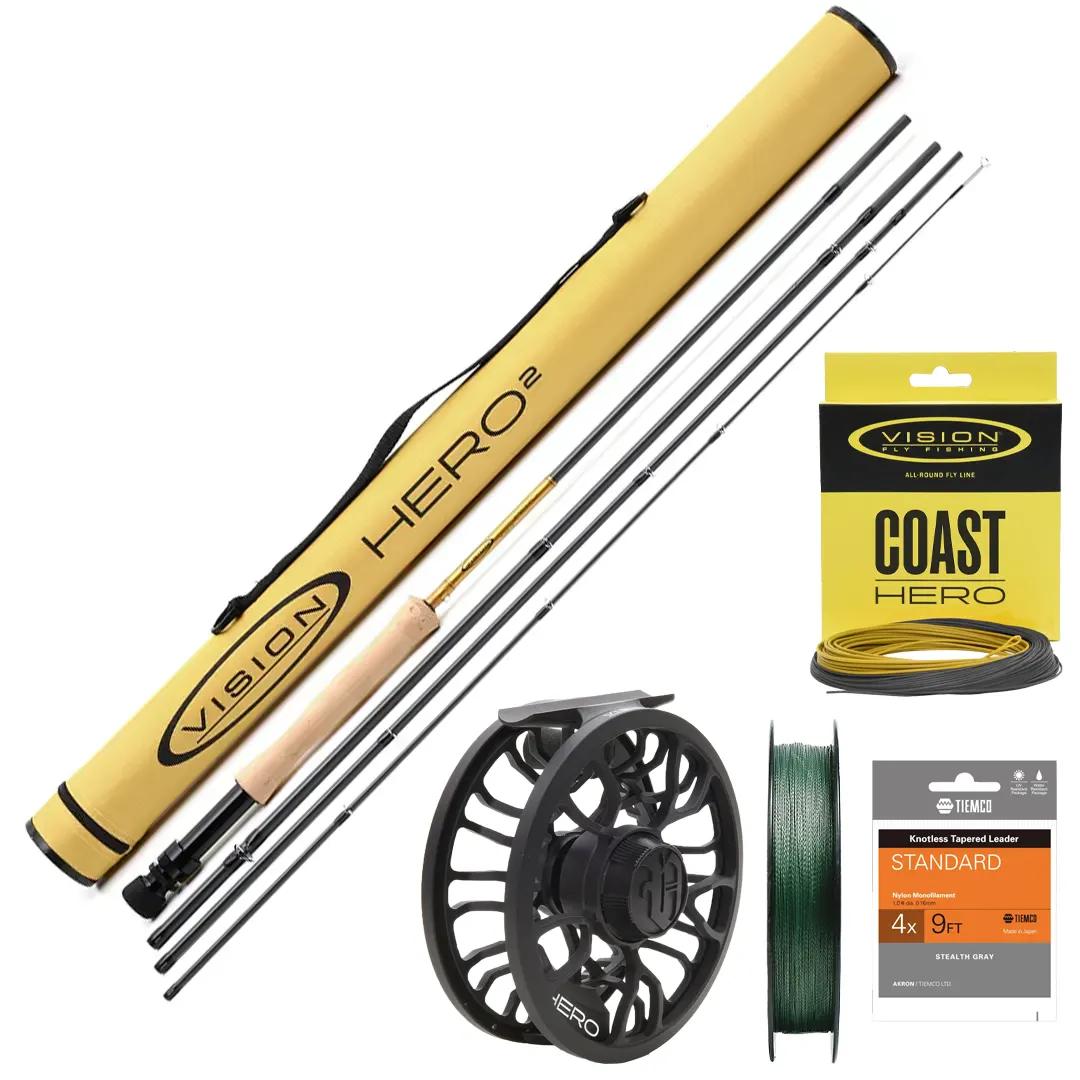 Havørred Kyst Flue Sæt Gold - Kyst