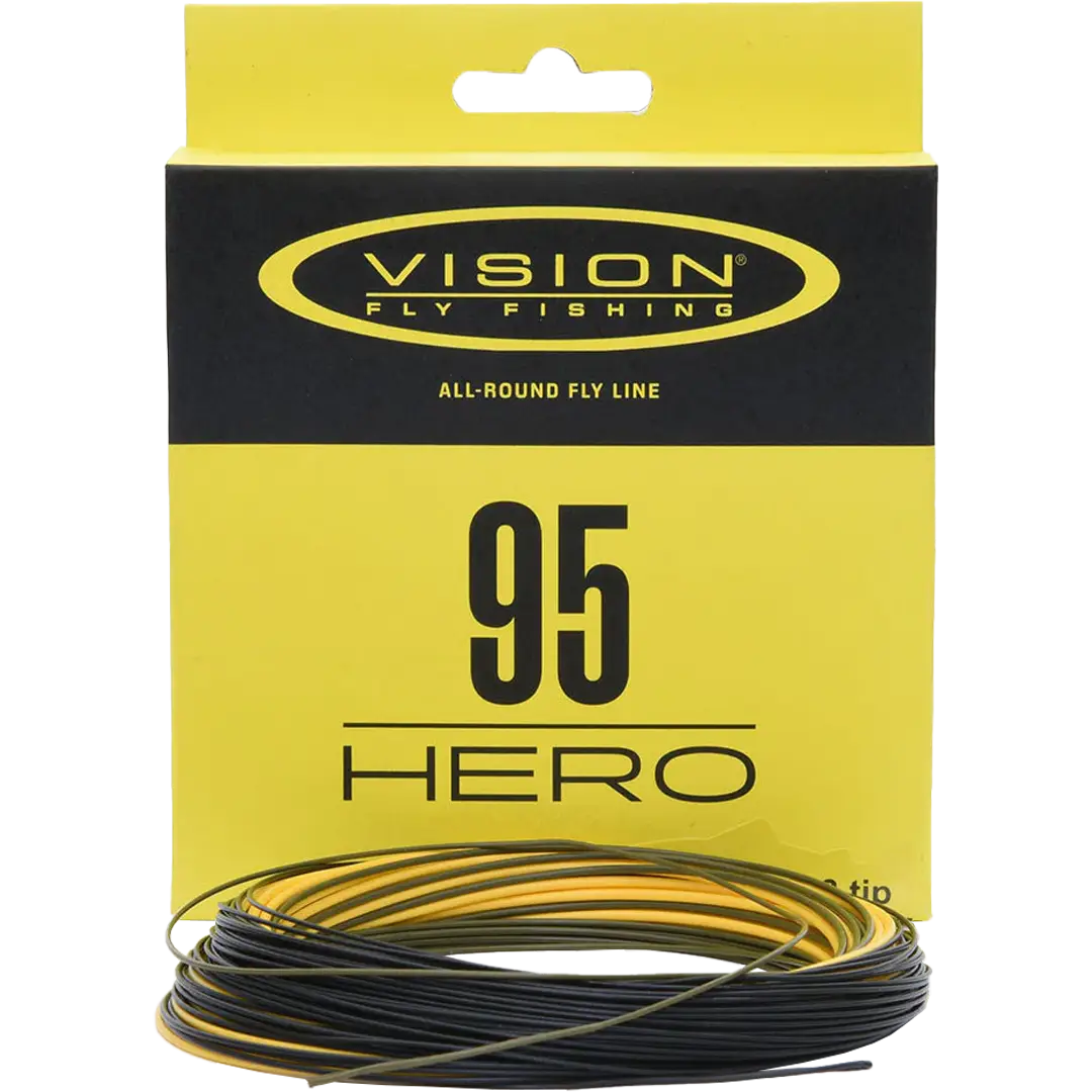 Vision Hero 95 WF Flueline WF7 17g Floating To 10 fod Sink 3 Tip - WF Liner