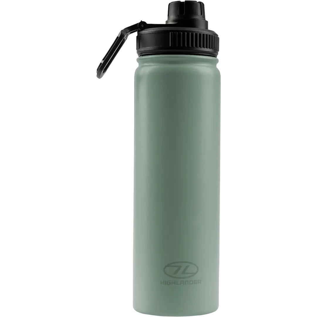Highlander Glug Vakuumisoleret Flaske 660ml Grøn - Drikkeflasker & Vandopbevaring