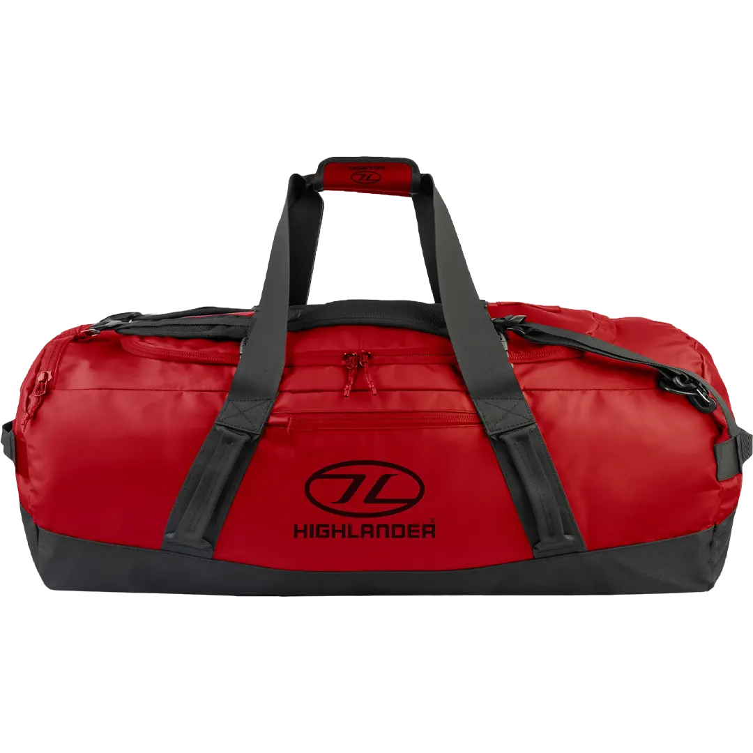 Highlander Hauler Duffel Rød 120 Liter - Rejsetasker