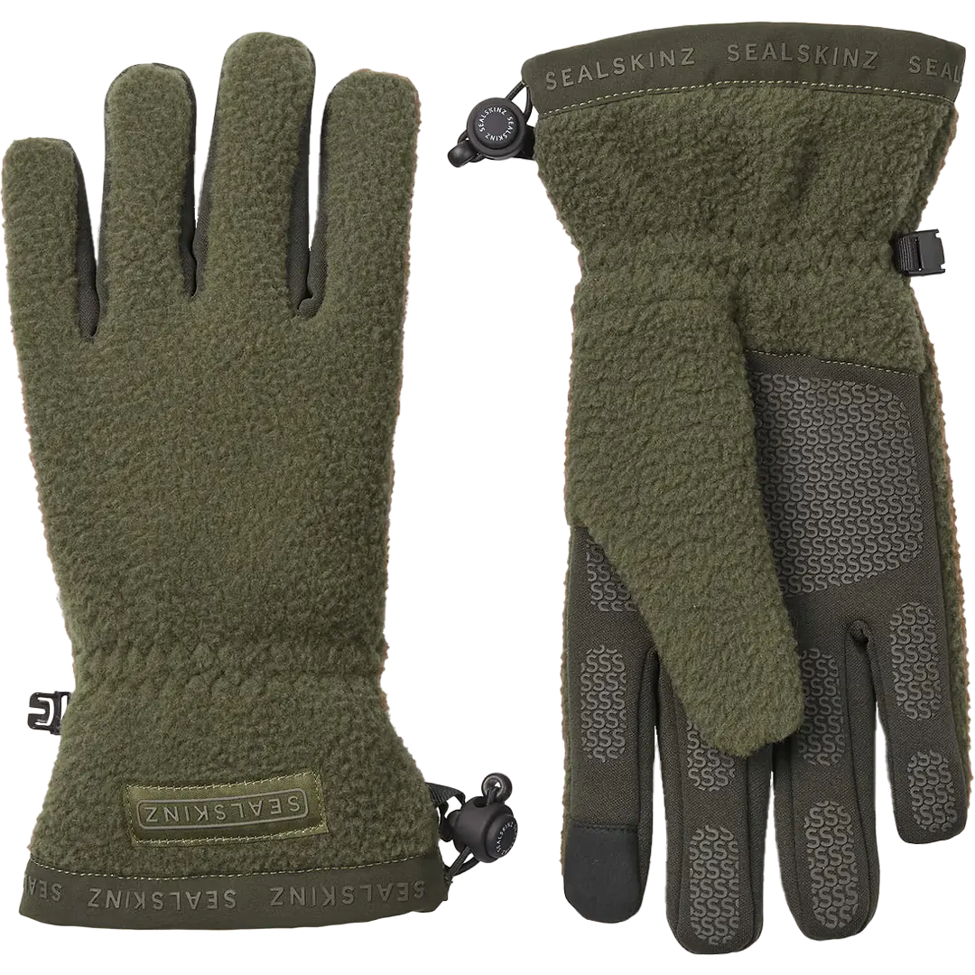 Sealskinz Hoveton Vandtæt Fleece Handske Olive XL (11) - Handsker