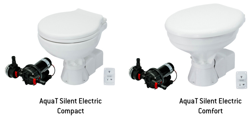 Johnson Pump AquaT Silent Elektrisk toilet 24V Comfort - Pumper og Vandsystemer
