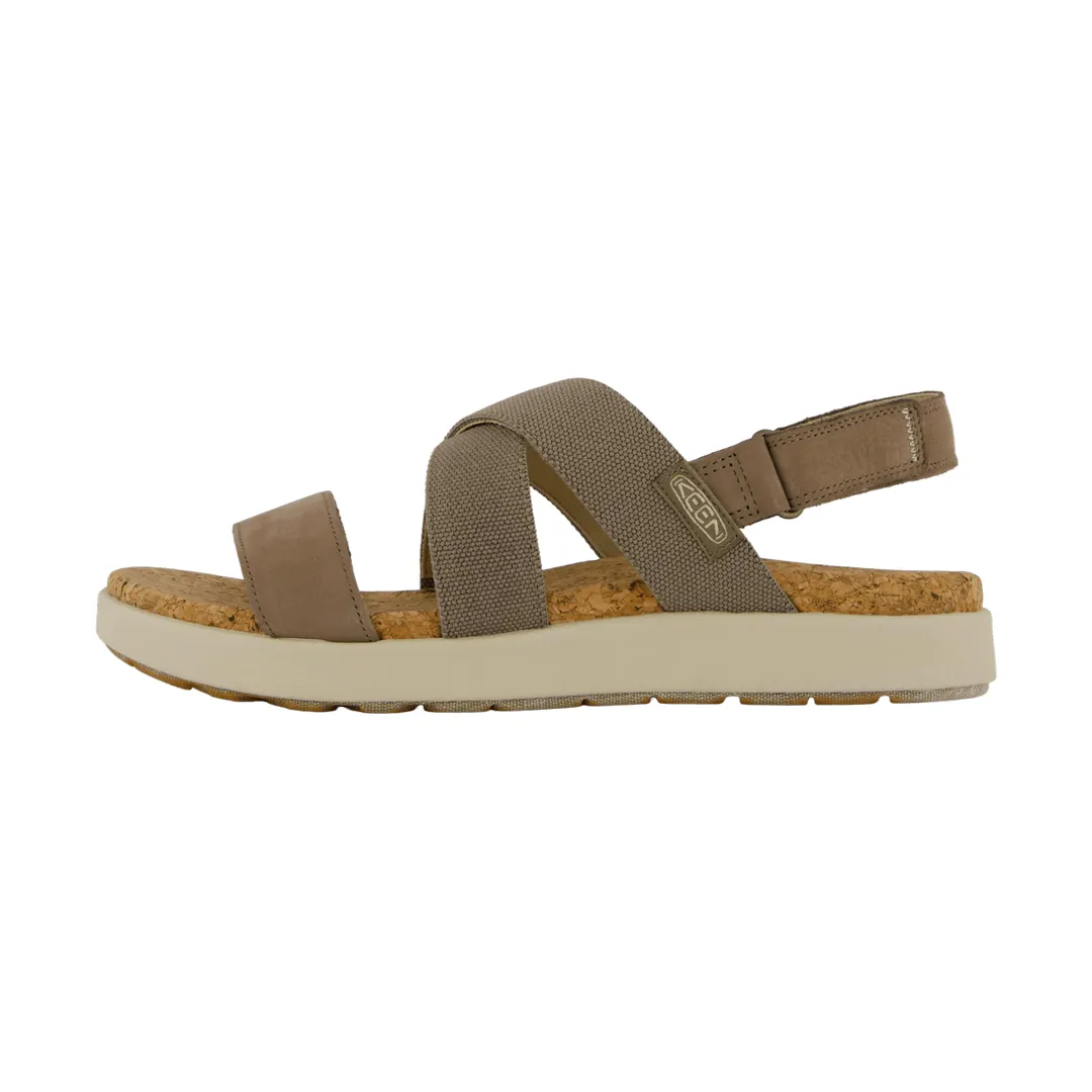 Keen Women's Ke Elle Criss Cross Sandal Brindle/Birch 37,5 - Sandaler