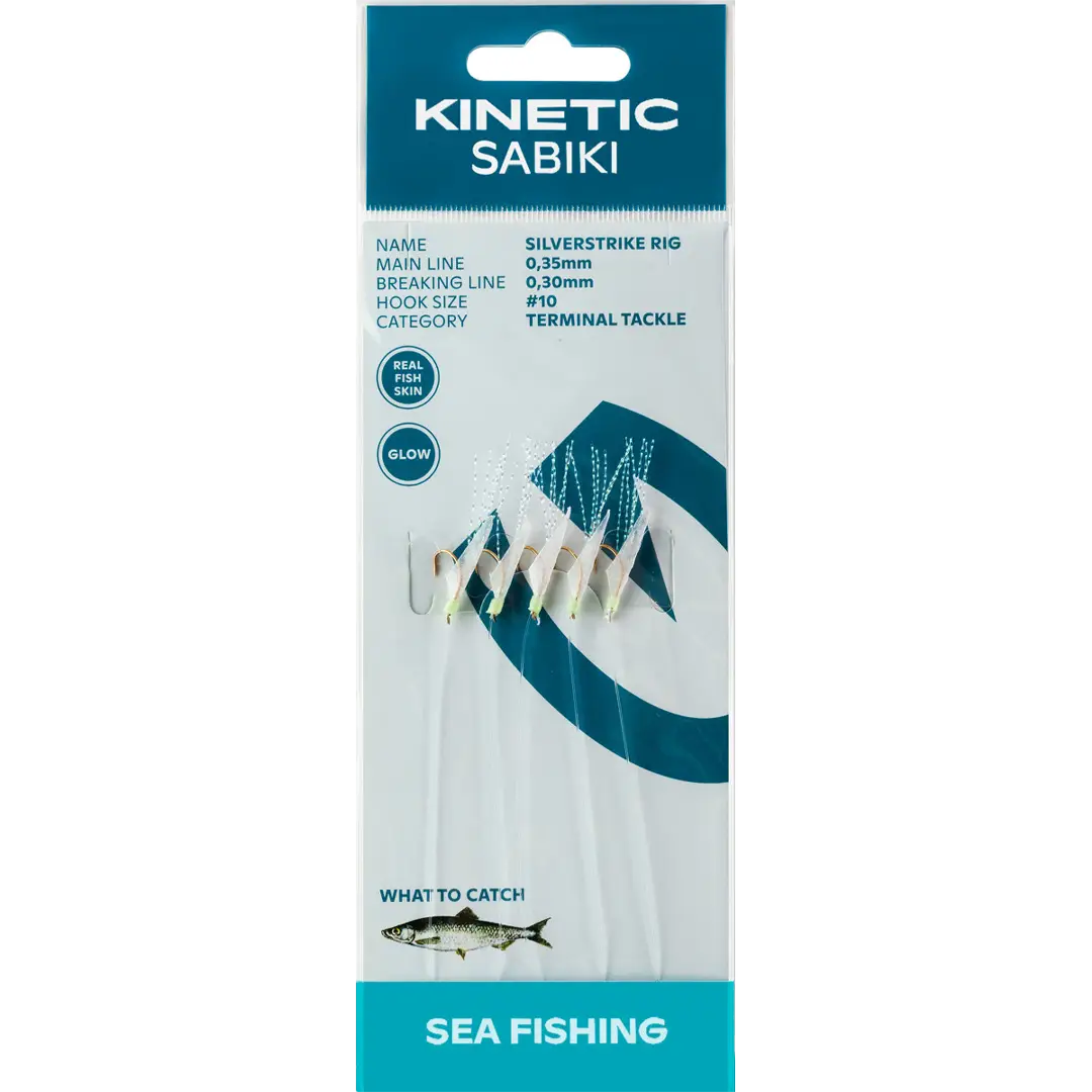 Kinetic sabiki Silverstrike Tobis Rig st. 10 - Silde/Makrelforfang