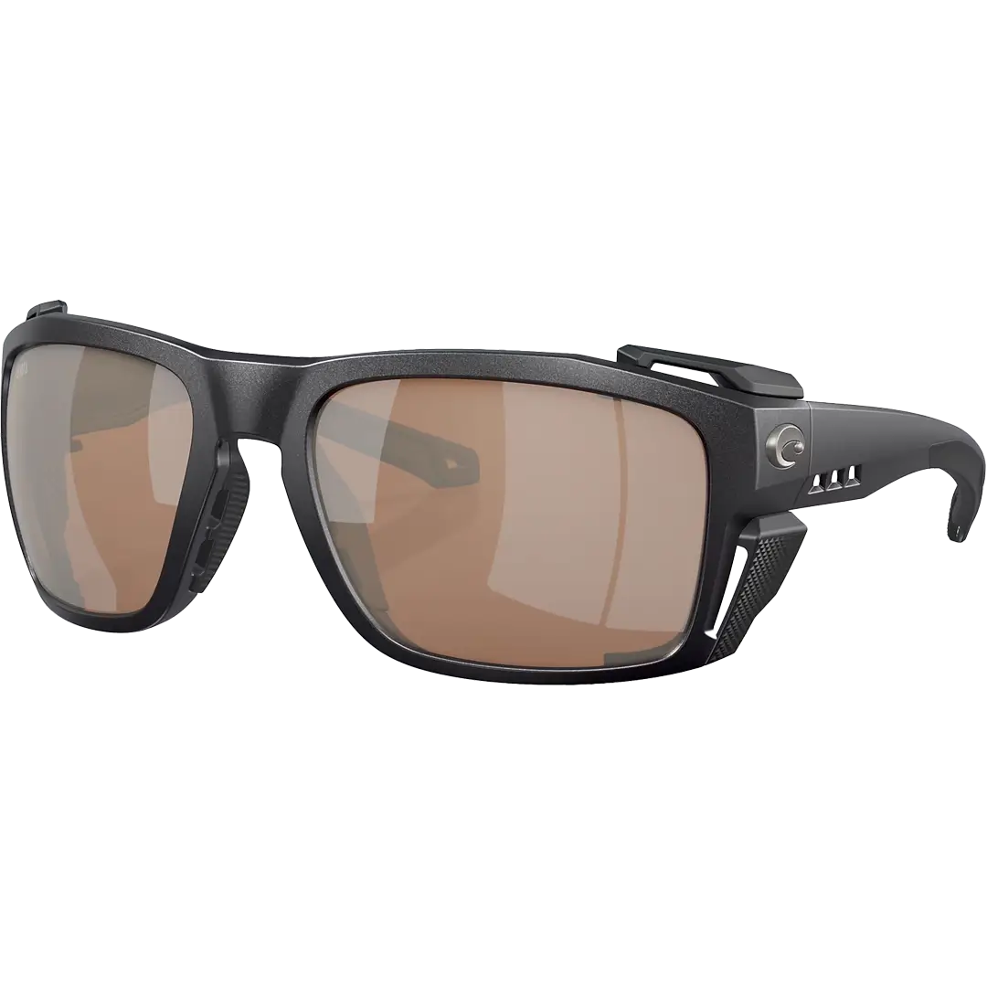 Costa Del Mar King Tide 8 Polaroid Solbriller Black Glas Copper Silver Mirror - Fiskebriller