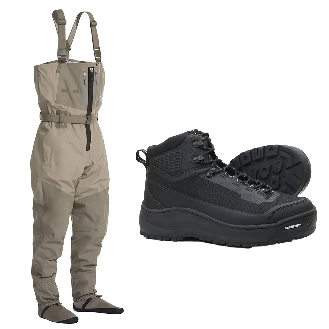 Vision Koski Zip Waders + Musta Hiker - Waders Sæt
